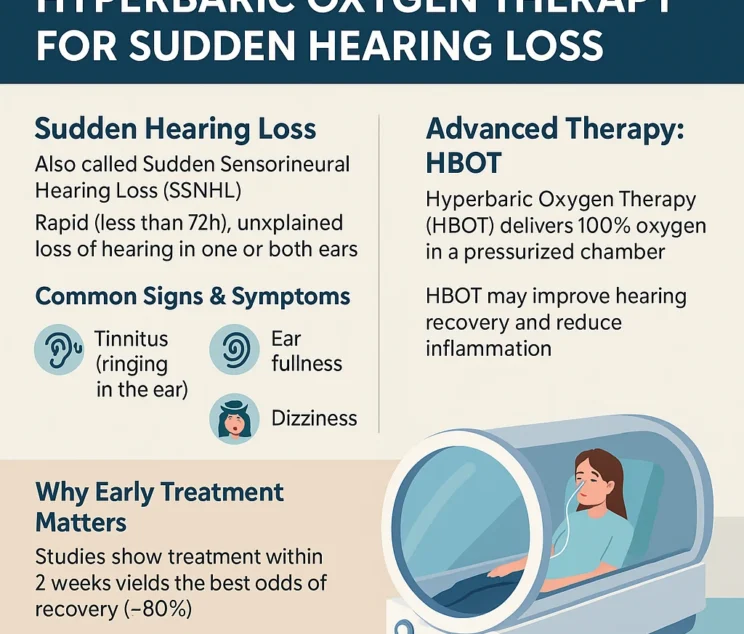 👂✨ When your hearing fades suddenly, every second counts!
Sudden Hearing Loss (SSNHL) is a medical emergency — and Hyperbaric Oxygen Therapy (HBOT) can make the difference.

At KiMi Health Hub & Allergy & HBOT Centre, Jaipur, we provide world-class Mono-place HBOT chambers where patients breathe 100% oxygen under controlled pressure. This speeds up healing of the inner ear, supports nerve recovery, and improves outcomes when started early.

💡 Early treatment = Better hearing recovery.
🏥 Trusted care by Dr. Shivangi Jain (HBOT Specialist) & Dr. Ajay Jain (ENT Specialist).

📍 Recognised as the Best HBOT Centre in Jaipur & Rajasthan for ENT & hearing care.