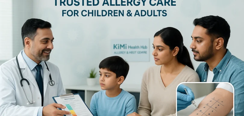 Best allergy hospital in Jaipur with Skin Prick Test and long-term allergy treatment at KiMi Health Hub Allergy & HBOT Centre